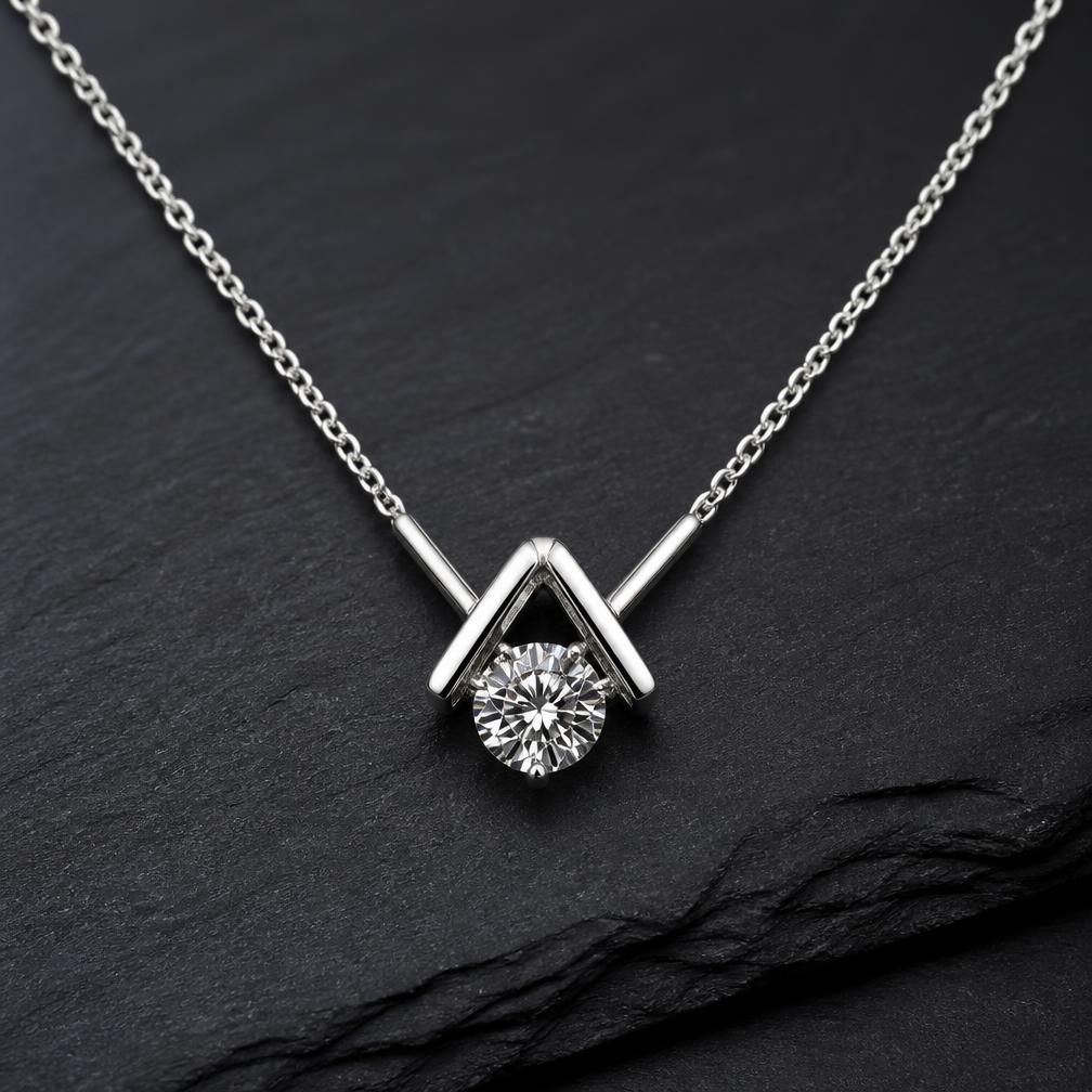 Contemporary Diamond Pendant